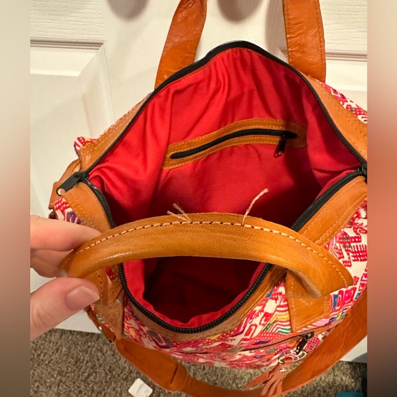 Nena & Co large woven and leather tote - Picture 5 of 16